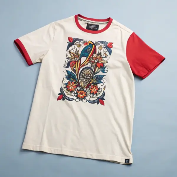 Graphic T-Shirt with Electric Design