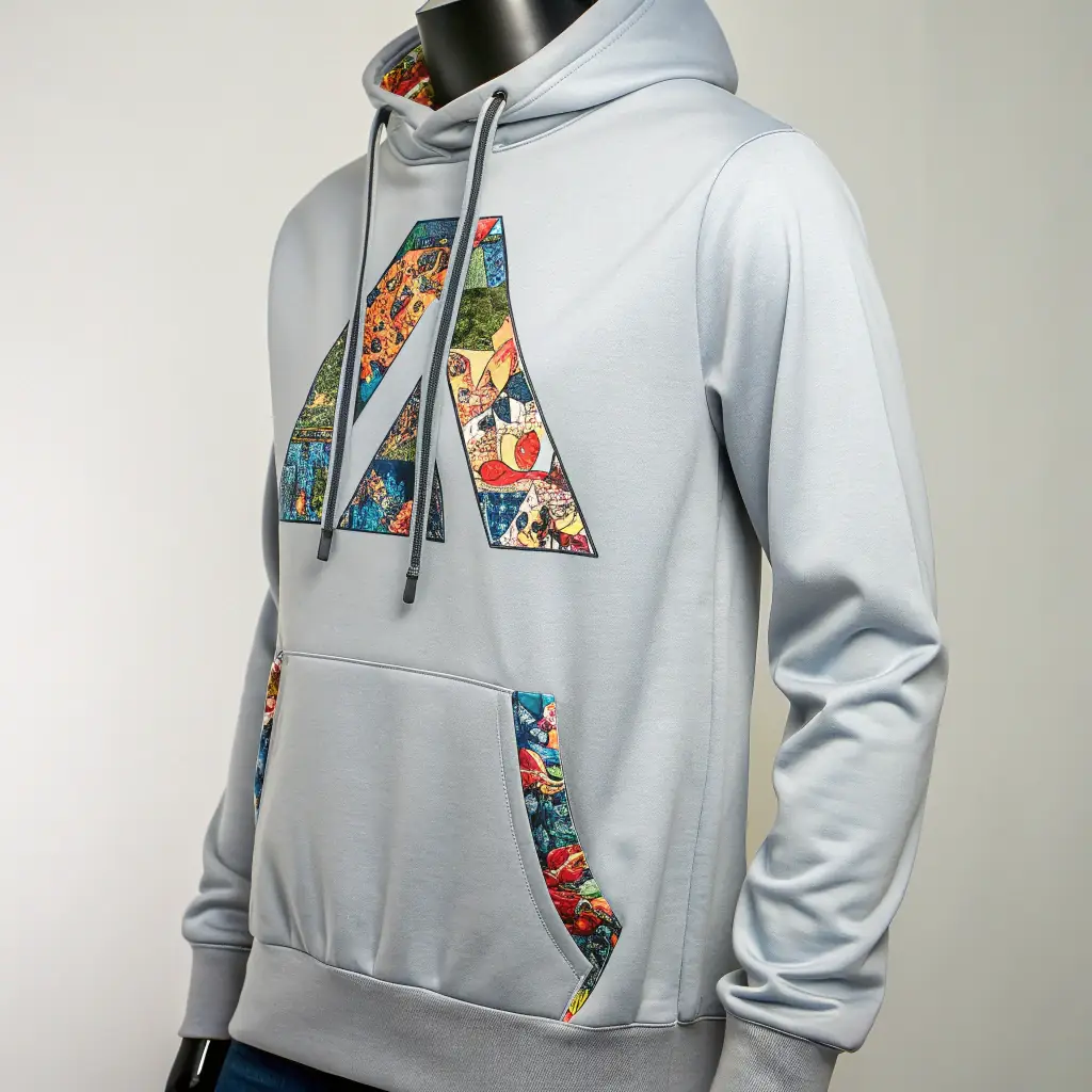 Neon Hoodie with Lightning Print