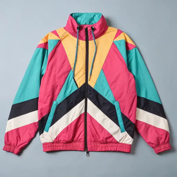 Vibrant Windbreaker Jacket